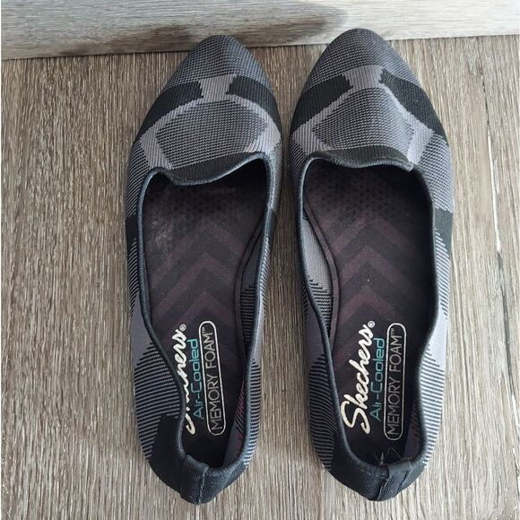 Skechers Cleo “Sherlock” Flats Black and Gray Size 7.5 - Picture 6 of 9